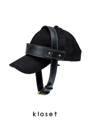 Kloset Horse Riding Cap (RS22-ACC008) หมวก หมวกพร้อมสายคล้อง หมวกเรียนแบบหมวกขี่ม้า (สามารถถอดสายได้) หมวกkloset หมวกแฟชั่น