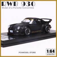 โมเดล1/64พอร์เชอแบบ RWB930สเกลอัลลอยหล่อโมเดลรถจำลองของสะสมของแท้ของขวัญสำหรับการตกแต่ง