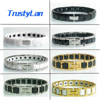 Energy Health Care Germanium Magnetic Bracelet Men Ceramic Wristband 10MM Healthy On Hand Chain Male Jewelry Bio Healing Bangle