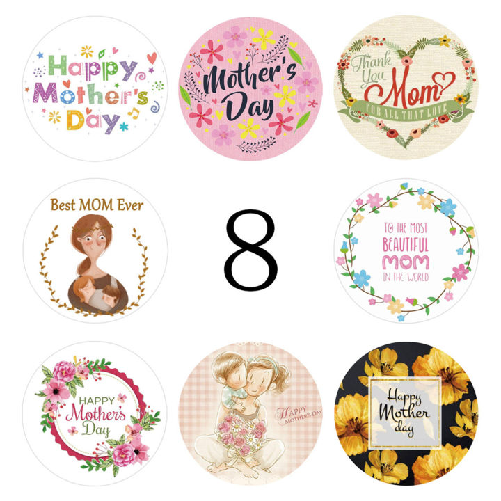 500-pieces-500-pieces-mothers-day-round-happy-gift-tag-sticker-kraft-paper-happy-birthday-gift-tag-hangtag