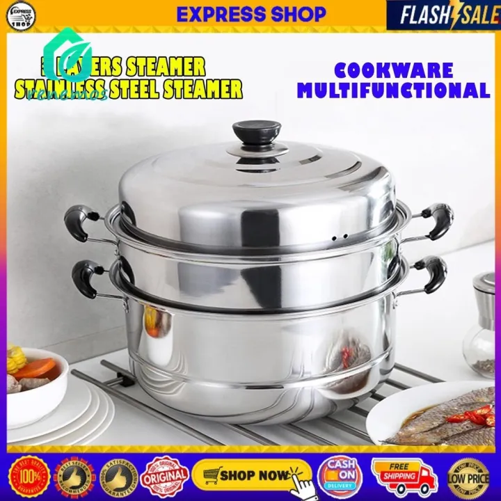 HOT SALE Original 3 Layers Steamer for Puto 3 Layer Siomai Steamer