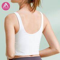 ~ Air Active  [Padded] เสื้อครอปท็อป สปอร์ตบรา เรียบง่าย สําหรับเล่นโยคะ S2054 ST