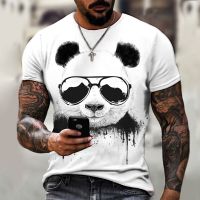 2022 Panda Printing Mens Tshirt Daily Funny Cute Comfortable Quality Fabric Gildan