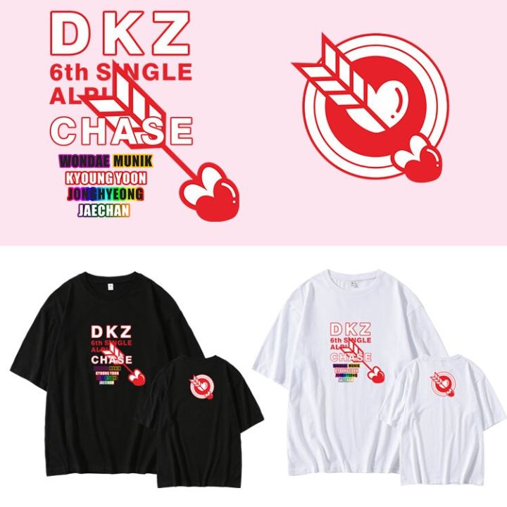 new-korean-fashion-k-pop-kpop-dkz-dongkiz-chase-t-shirt-men-women-short-sleeve-t-shirt-female-streetwear-k-pop-clothes-tee-tops