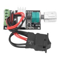 DC 6-28V 3A PWM DC Motor Speed Controller CW CCW Adjustable Reversible Regulator With Switch