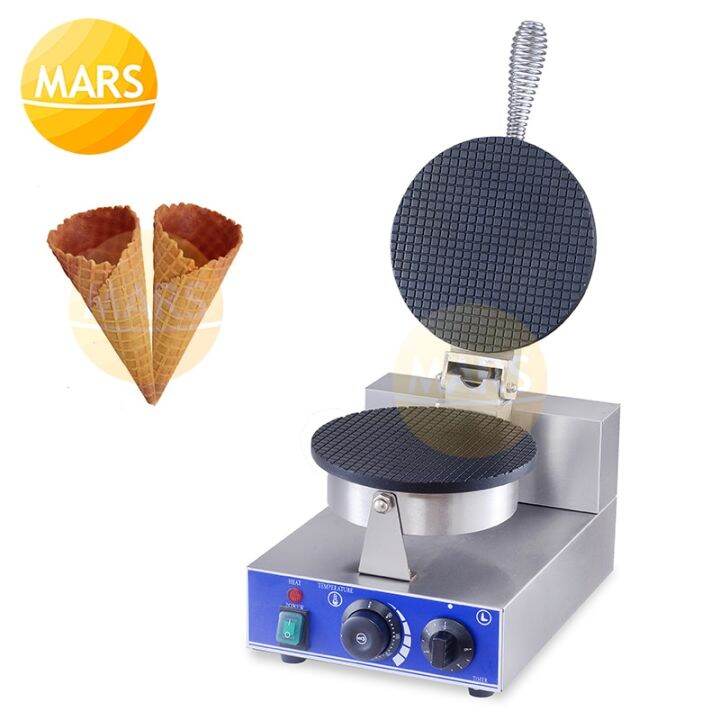 Commercial Ice Cream Waffle Cone Maker NonStick Crispy Egg Roll Maker Electric 220V 110V