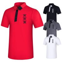 ANEW New Style Golf Short-Sleeved t-Shirt Quick-Drying Breathable Versatile Stretch Casual Sports Outdoor Fashion Mens Jersey T237