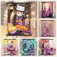 ♚◈ Re Zero ผ้าใบ Modular Beatrice โปสเตอร์ Elsa ตกแต่งบ้าน Granhiert ภาพวาด HD พิมพ์แขวนภาพห้องนั่งเล่น Wall Art