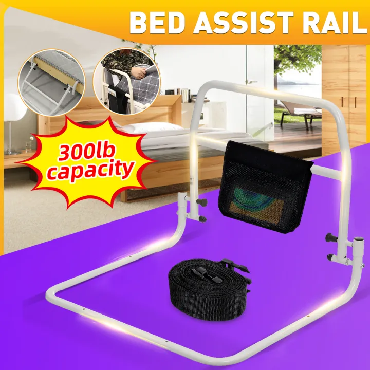 Aluminium Folding Bed Rail Assist Handle Adult Elderly Hospital Home