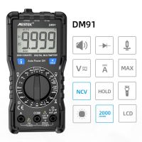 Mestek มัลติมิเตอร์แบบดิจิทัล Dm91a เครื่องทดสอบแรงดันไฟฟ้าทดสอบช่วงสว่านไฟฟ้าอัตโนมัติตัวทดสอบความจุ T-Rms มัลติมิเตอร์โวลต์มิเตอร์