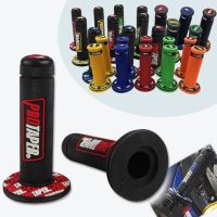 Colorful Handle Grip Pro taper Motorcycle Protaper Dirt Pit Bike Motocross 7/8 quot; Handlebar Rubber Hand Grips Brake Hands Enduro