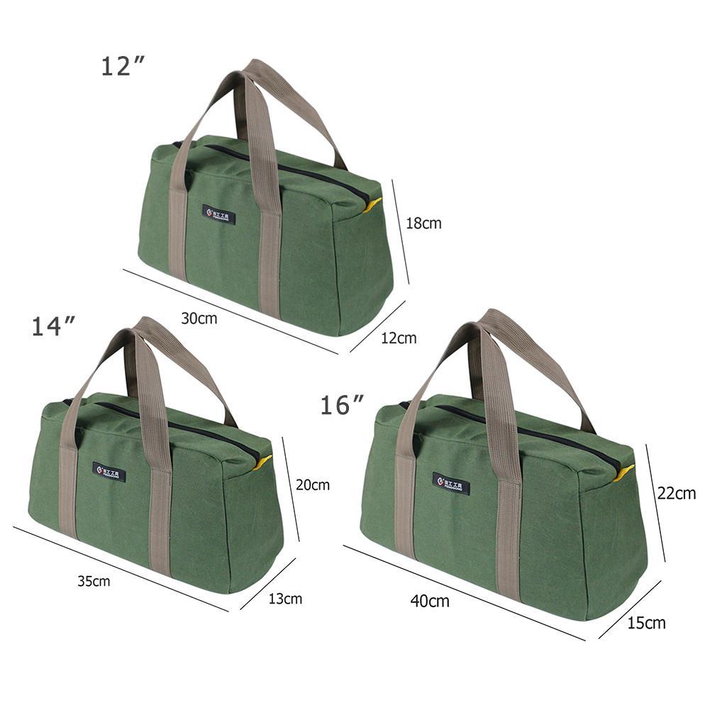Multi-function Canvas Waterproof Storage Hand Tool Bag Portable Toolkit Pouch 