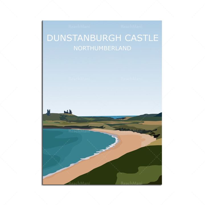 โปสเตอร์ท่องเที่ยวของ-glencoe-scotland-ปราสาท-bamburgh-ปราสาท-alnwick-ปราสาท-dunstanburgh-stonehenge-wiltshire-และอื่นๆ