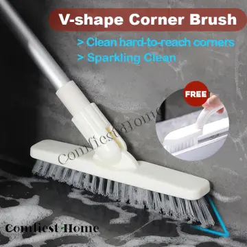 Bathroom Floor Scrubber Floor Brush Artifact Bathroom Floor Seam Brush Tile  Long Handle Hard Bristle Toilet