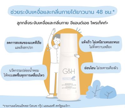 ลอตผลิตใหม่ไม่ค้างสต๊อก Amway แอมเวย์ ลูกกลิ้งระงับเหงื่อและกลิ่นกาย G&amp;H จีแอนด์เอช โพรเท็คท์+ฉลากไทยของแท้100% หิ้วเองช๊อไทย