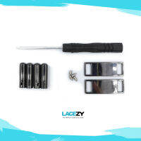 ชุด Aglet ทรงหัวกระสุนแบบขันน็อตและ Dubrae สำหรับตกแต่งเชือกรองเท้า [Lacezy]