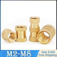 ✇✹ 50pcs/lot M2 M2.5 M3 M4 M5 M6 M8 Brass Insert nut Injection Molding Brass Knurled Thread Inserts Nuts