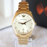 Emporio Armani AR6064 (36mm) Classic Champagne Sunray Dial Ladies Watch