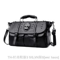 hot【DT】❐♣☢  Annmouler Punk Handbags Pu Leather Tote Large Capacity Shoulder 2022 Luxury Crossbody