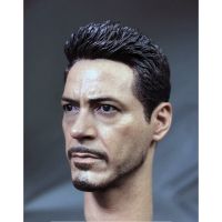 1/6 Normal Ver. Tony Head Carving Robert Downey Head Custom Iron Man Head Toy