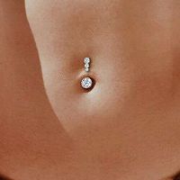 hot【DT】┅▥♦  IFMIA Belly Rings Navel Drop Dangle Piercing Jewelry for Beach