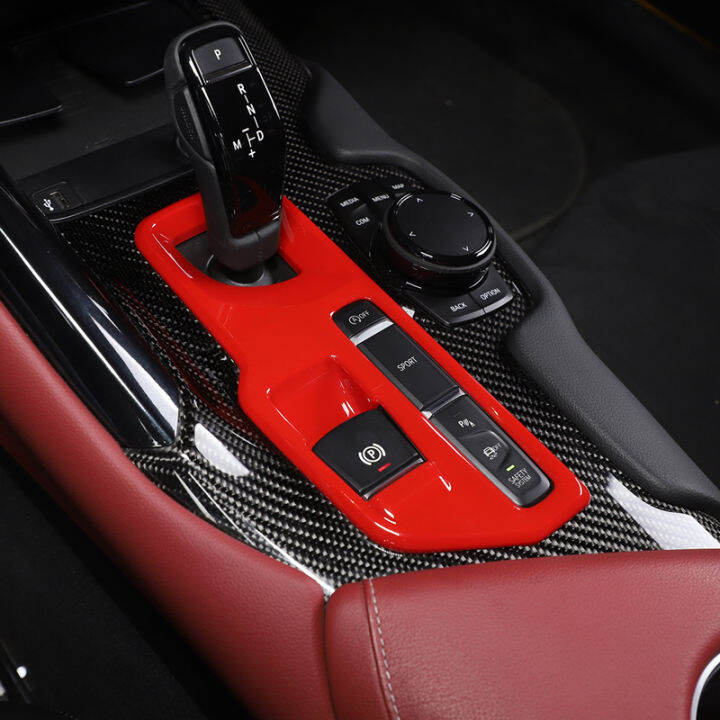 abs-คาร์บอนไฟเบอร์รถ-central-control-shift-แผงฝาครอบสติกเกอร์สำหรับ-toyota-gr-supra-a90-2019-2022-auto-อุปกรณ์ตกแต่งภายใน