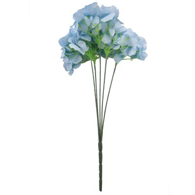 Artificial Hydrangea Flower 5 Big Heads Bouquet (Diameter 7" each head)