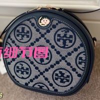 Ready Stock TB BAG New printed round cake old flower bag single shoulder crossbody flower retro bag versatile high-end western style small round bag