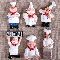 Magnetic refrigerator stick cartoon character chef refrigerator fridge magnet creative 3d character lovely decoration collection