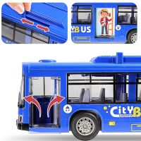 HOT!!!♙☽℗ pdh711 Childrens bus toy large open door bus model simulation baby toy bus boy