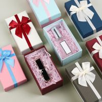 Ring Necklace Box Earrings Gift Packaging Pendant Box Jewelry Box High Quality Box Cute Retro Box Ribbon Paper Box