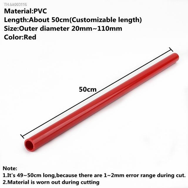 length-50cm-o-d-20-50mm-red-pvc-pipe-home-diy-garden-irrigation-system-aquarium-fish-tank-fittings-water-supply-tube-connector