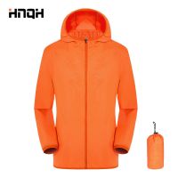 【YF】 Camping Rain Jacket Men Women Waterproof Sun Protection Clothing Fishing Cycling Clothes Quick Dry Skin Windbreaker With Pocket