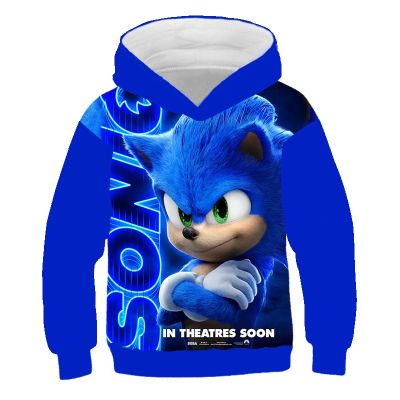 Childrens Clothes Sonic Hoodie For Kids Boys and Girls 3D Printing Sweatshirt Loose Long Sleeve Spring Autumn Sonic Pullover