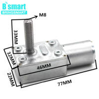 【♘COD Free Cas♘】 yihaobu Jgy-370หนอนเพลาสกรู M8 6 ~ 150Rpm มอเตอร์เกียร์6 ~ 24V Mini Dc มอเตอร์กังหันเครื่องจักรไฟฟ้าตัวลดล็อคตัวเอง Cw/ccw