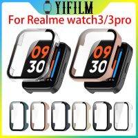 ที่ป้องกันหน้าจอสำหรับ Realme Watch3 Watch 3 Pro 3Pro PC เคสป้องกันแบบแข็งเคสเต็มตัวฟิล์มทนทานกรอบป้องกันหน้าจอ