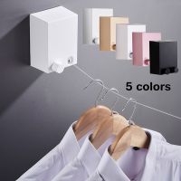 [hot]∈✠  Outdoor Retractable Clothesline Indoor  Drying Rack Wall Mounted Dryer Hanger Invisible