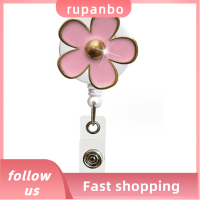 RUPANBO039392692 พลาสติกทำจากพลาสติก กล้องส่องทางไกลง่ายต่อการดึงหัวเข็มขัด กลีบดอกไม้ห้ากลีบ 3.61.2นิ้วค่ะ หัวเข็มขัดขยายปลอกโลหะ อเนกประสงค์อเนกประสงค์ สีชมพูอมชมพู ม้วนป้าย ออฟฟิศสำหรับทำงาน