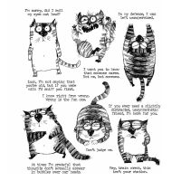 Cat Clear Stamp 2021 new Hilarious Phrases Transparent Clear Silicone Stamp/Seal for DIY Scrapbooking Cards Making