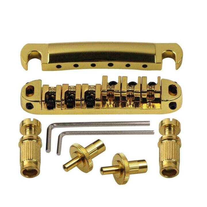 cr-ลูกกลิ้งสำหรับล็อคการปรับแต่ง-o-matic-tom-bridge-tailpiece-สำหรับกีตาร์ไฟฟ้า