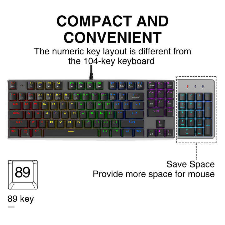 metoo-89key-mechanical-keyboard-usb-wired-led-backlit-gaming-mechanical-keyboard-with-numeric-keypad-for-desktop-notebook