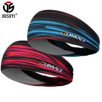 【CW】 2 Sport Elastic Headband Sweatband Gym Tennis Sweat Bandage Hairband Headwear Hair Accessories Men