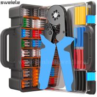 [HOT ZHKKZZLWWG 510] Tubular Terminal Crimping Tools คีมไฟฟ้าขนาดเล็ก HSC8 6-4 0.25-10mm ² 23-7AWG 6-6 0.25-6mm ² ชุดแคลมป์ความแม่นยำสูง