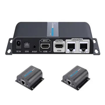 GREATHTEK 1x4 HDMI Extender Splitter Over Cat5e/Cat6/Cat7 Ethernet Cable Up  to 50m/165ft - EDID