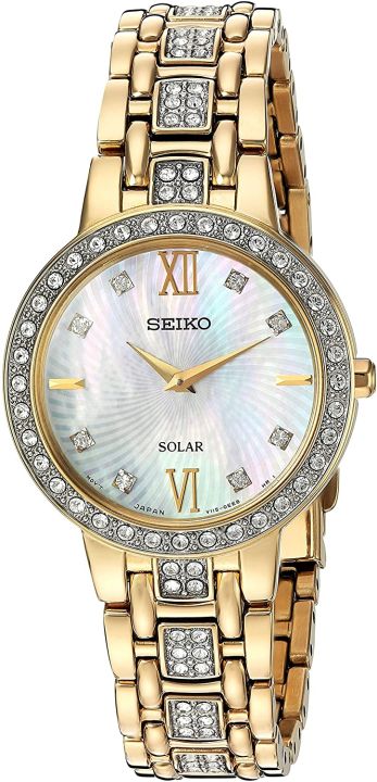 Đồng hồ Seiko cổ sẵn sàng (SEIKO SUP364 Watch) Seiko Ladies Crystal Dress  Japanese-Quartz Watch