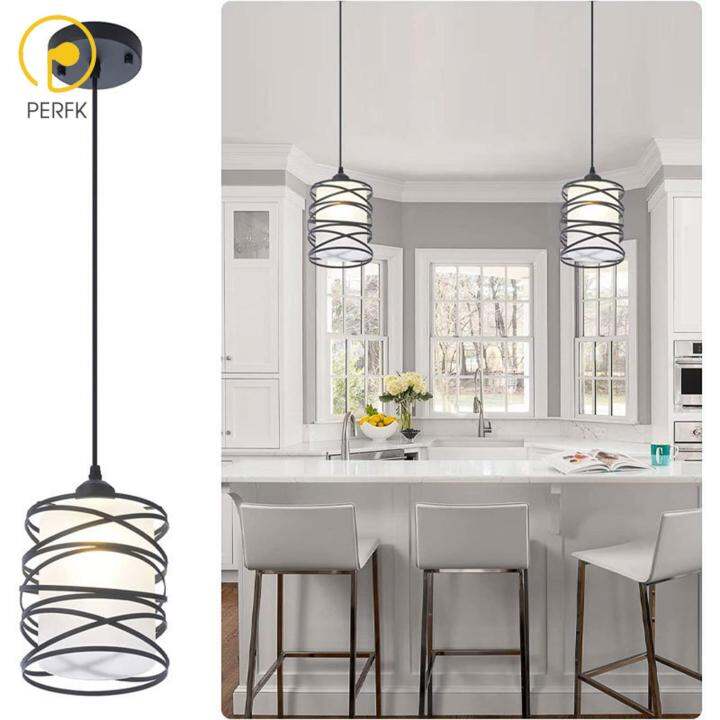 Perfk Ceiling Light Fixture Bar Chandelier Staircase LED Pendant Lights