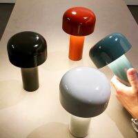 【TX】โคมไฟตั้งโต๊ะเห็ดไฟฟ้า Mushroom Table Lamp Rechargeable 1800 mAh Creative Decorative Night Light for Bar Home