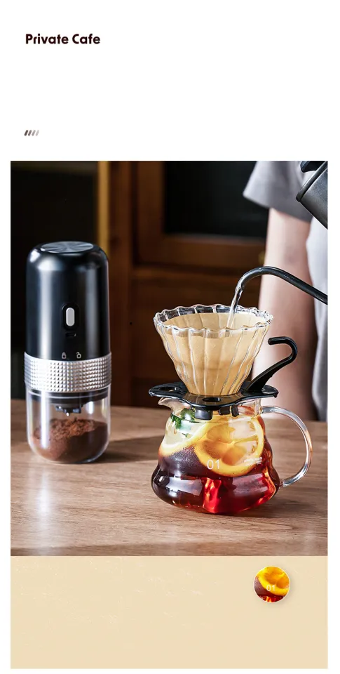 GIANXI Electric Coffee Grinder Charging Mini Coffee Bean Mill Grinder  Kitchen Espresso Spice Grinder Machine Coffee Accessories