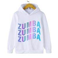 Zumba เสื้อสเวตเตอร์มีฮู้ดสำหรับเด็กผู้ชาย,เสื้อสเวตเตอร์เต้นรำออกกำลังเด็กเสื้อสวมหัวแขนยาวแฟชั่นลายกราฟิกสำหรับเด็กผู้หญิง