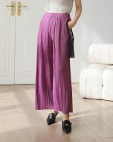 Restock!! 2MUAY PLEAT กางเกงผู้หญิง กางเกงอัดพลีทคุณภาพ รุ่น GJO2542 12สี FREE SIZE STRAIGHT PLEAT PANT